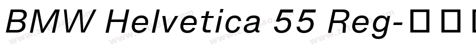 BMW Helvetica 55 Reg字体转换